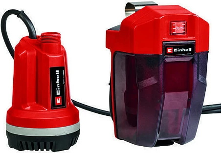 Pompë uji me bateri Einhell GE-PP 18 RB Li-Solo, 18V, zhytëse/presioni, pa bateri dhe karikues, kuqe/zezë