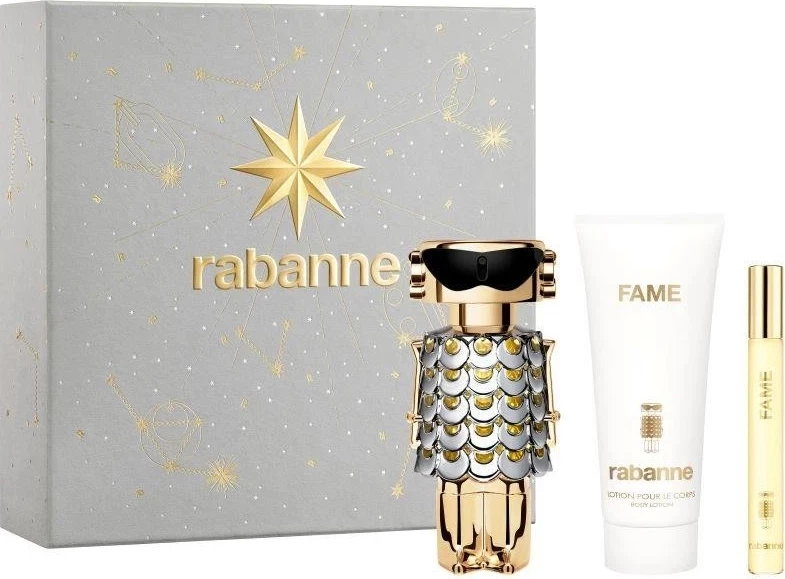 Set Eau de Parfum për femra Paco Rabanne Fame 80ml + 10ml + balsam trupi 100ml