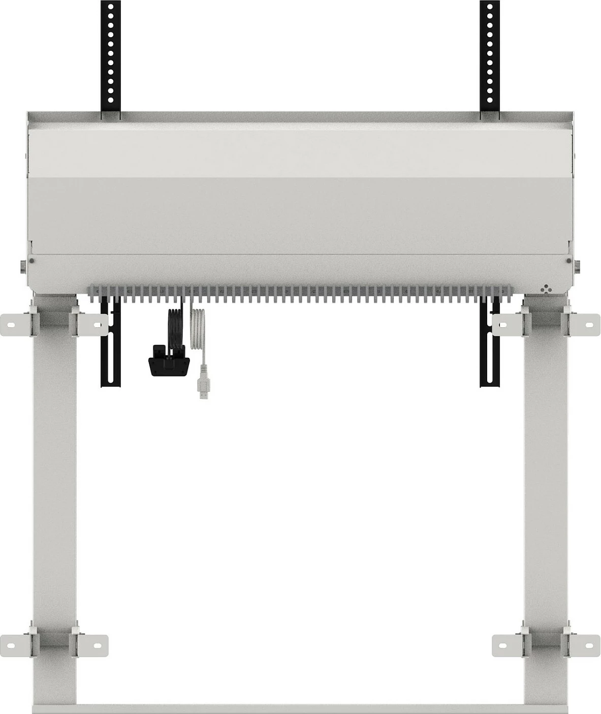 Mbajtëse dyshemeje elektrike për ekran iiyama Pylon, VESA 800x600, deri 120kg, 55-98", e bardhë