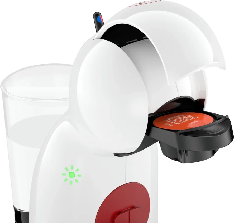 Makine kafeje kapsulash Krups KP1A3110 Dolce Gusto Piccolo XS 15 bar ngrohje e shpejtë 40 s fikje automatike eko e bardhë/burgundy