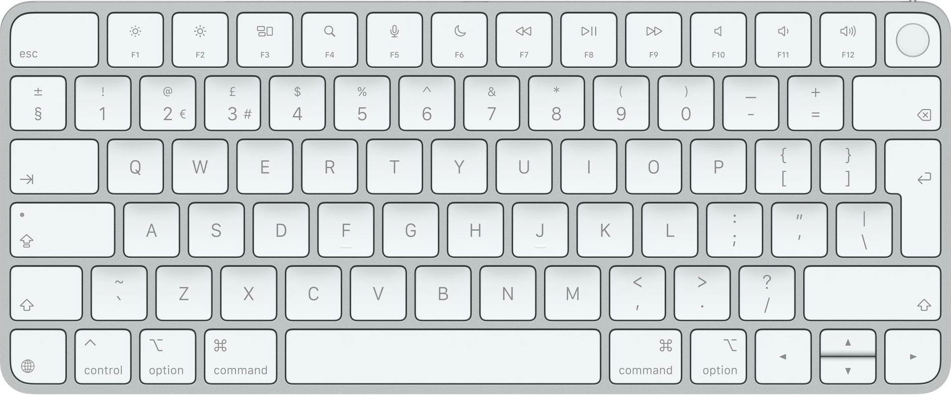 Tastierë Apple Magic Keyboard me Touch ID për Mac, British English