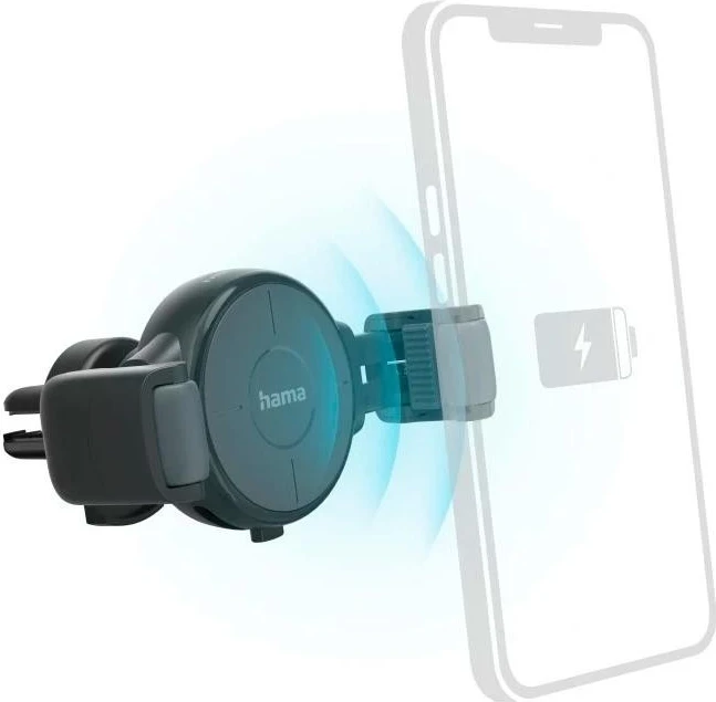 Karikues wireless me mbajtëse Hama Inductive, FC-10C Flex, 10W, i zi 