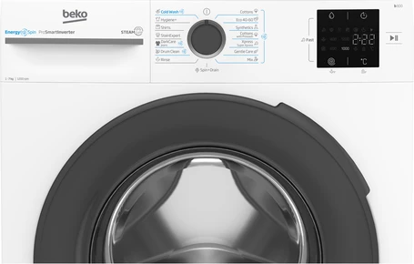 Makinë larëse Beko b300 BM3WFSU37213WA 7 kg 1151 RPM front-load, e bardhë