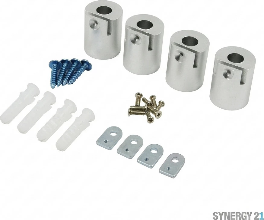 Kit montimi paneli LED Synergy21, cilindër, për V1+V2, i bardhë