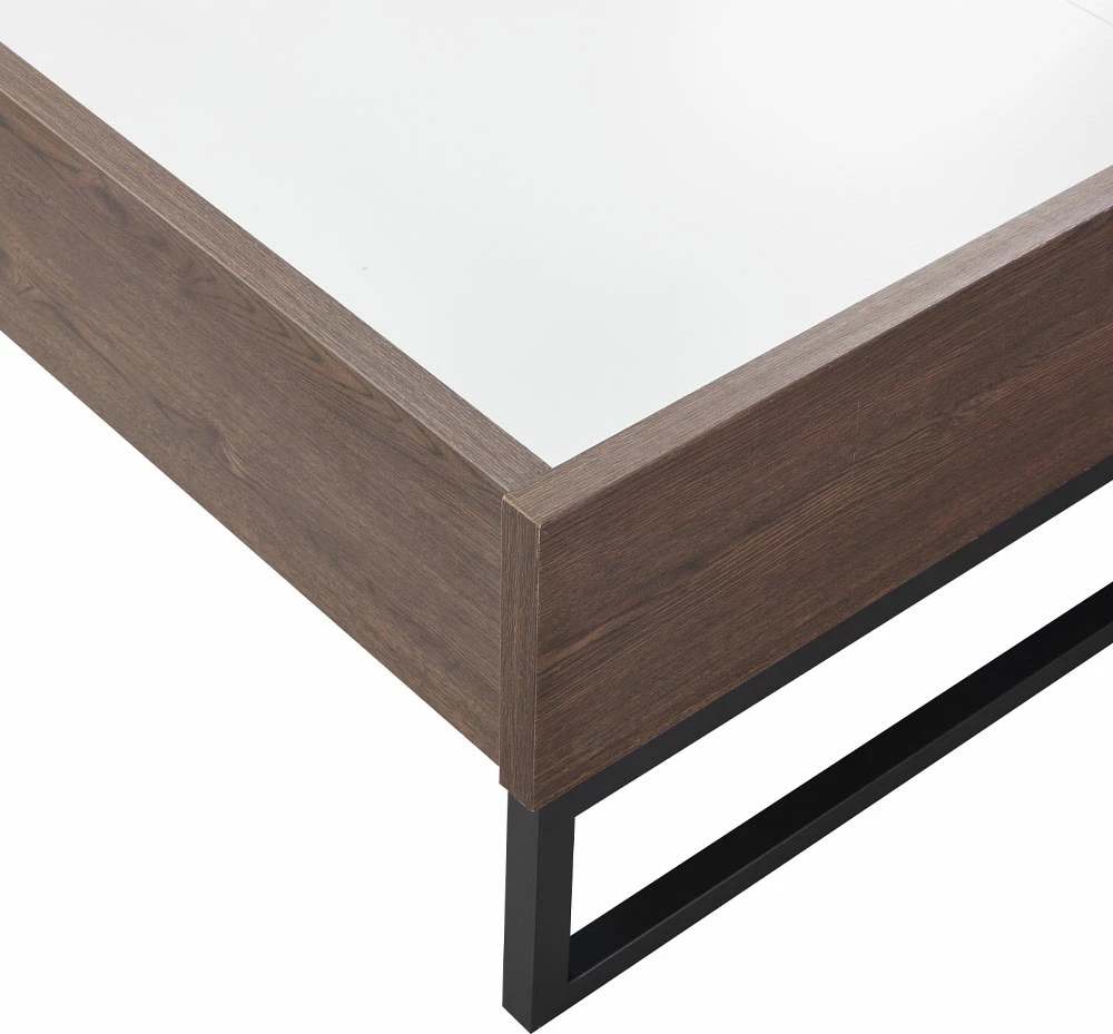 Krevat Inspire, për dyshek 160x200cm, ngjyrë arre, 160x200cm