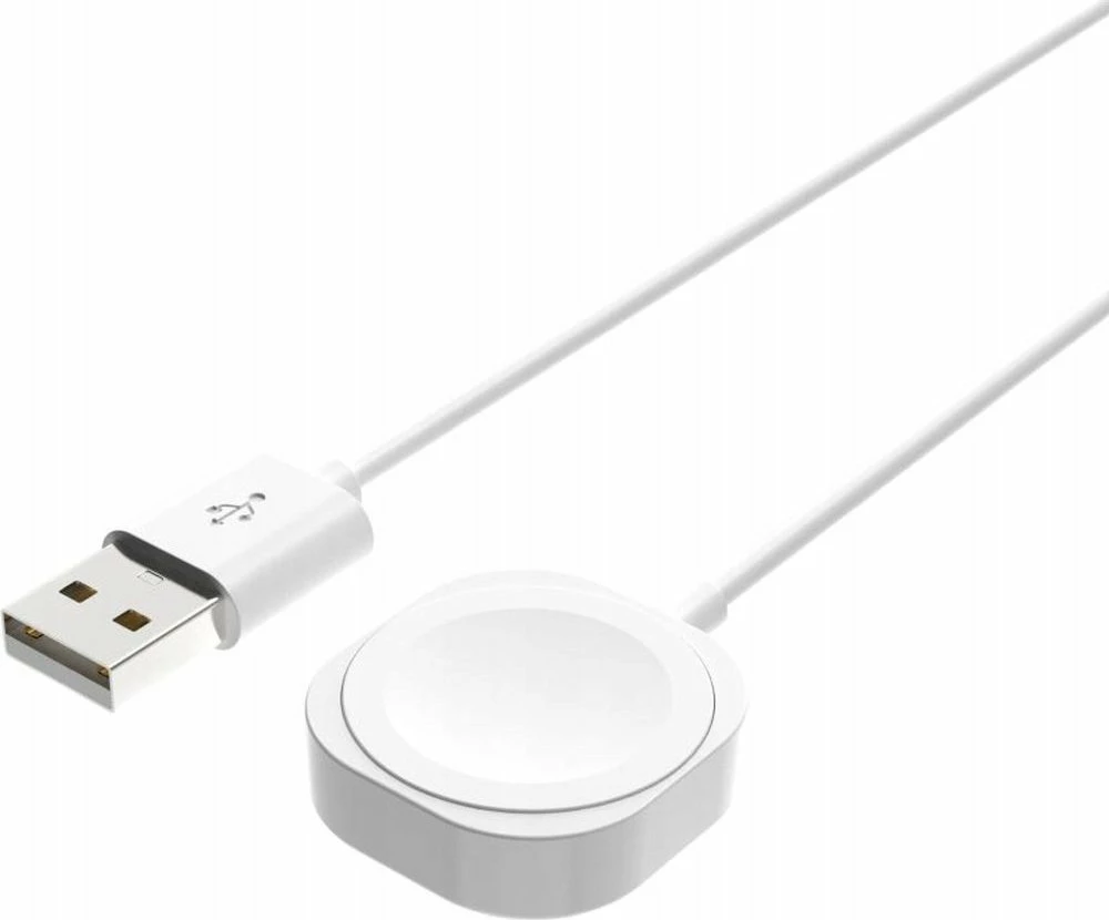 Kablë karikimi Fixed FIXDW-AW për Apple Watch, USB-A, Qi induksion, 1 m, 2.5 W, e bardhë