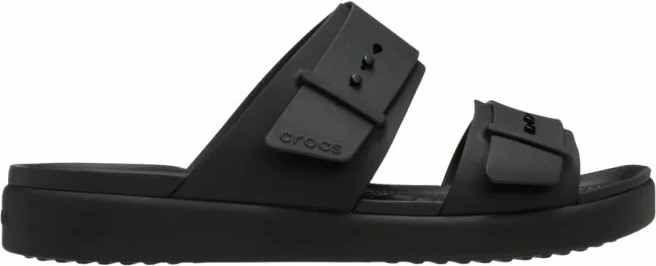 Shlapa femra Crocs Brooklyn Buckle Low, të zeza