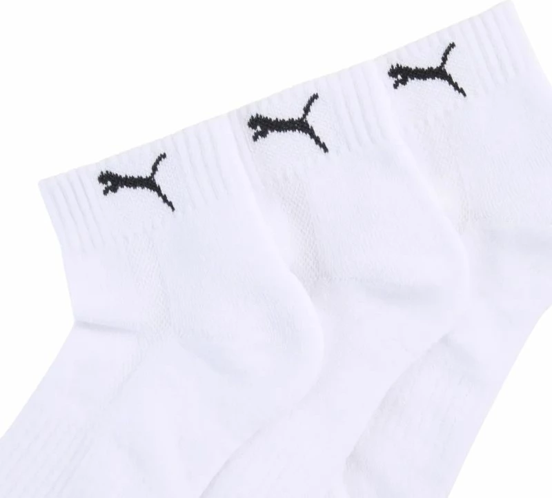Çorape të shkurtra Puma Cushioned Quarter 3-pack, të bardha [Madhësia: 43 - 46]