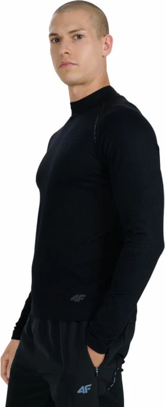 Maicë me mëngë të gjata për meshkuj 4f, e zezë