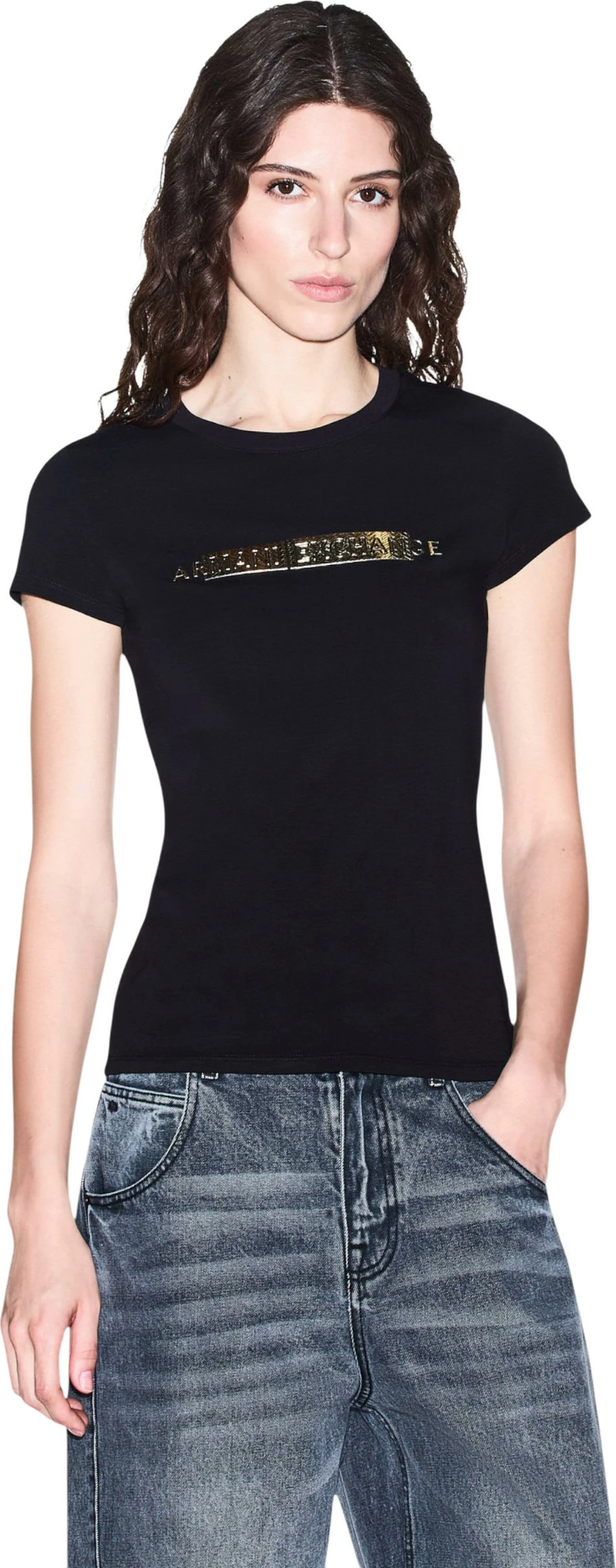 Maicë për femra Armani Exchange XW002811 AF16294, e zezë