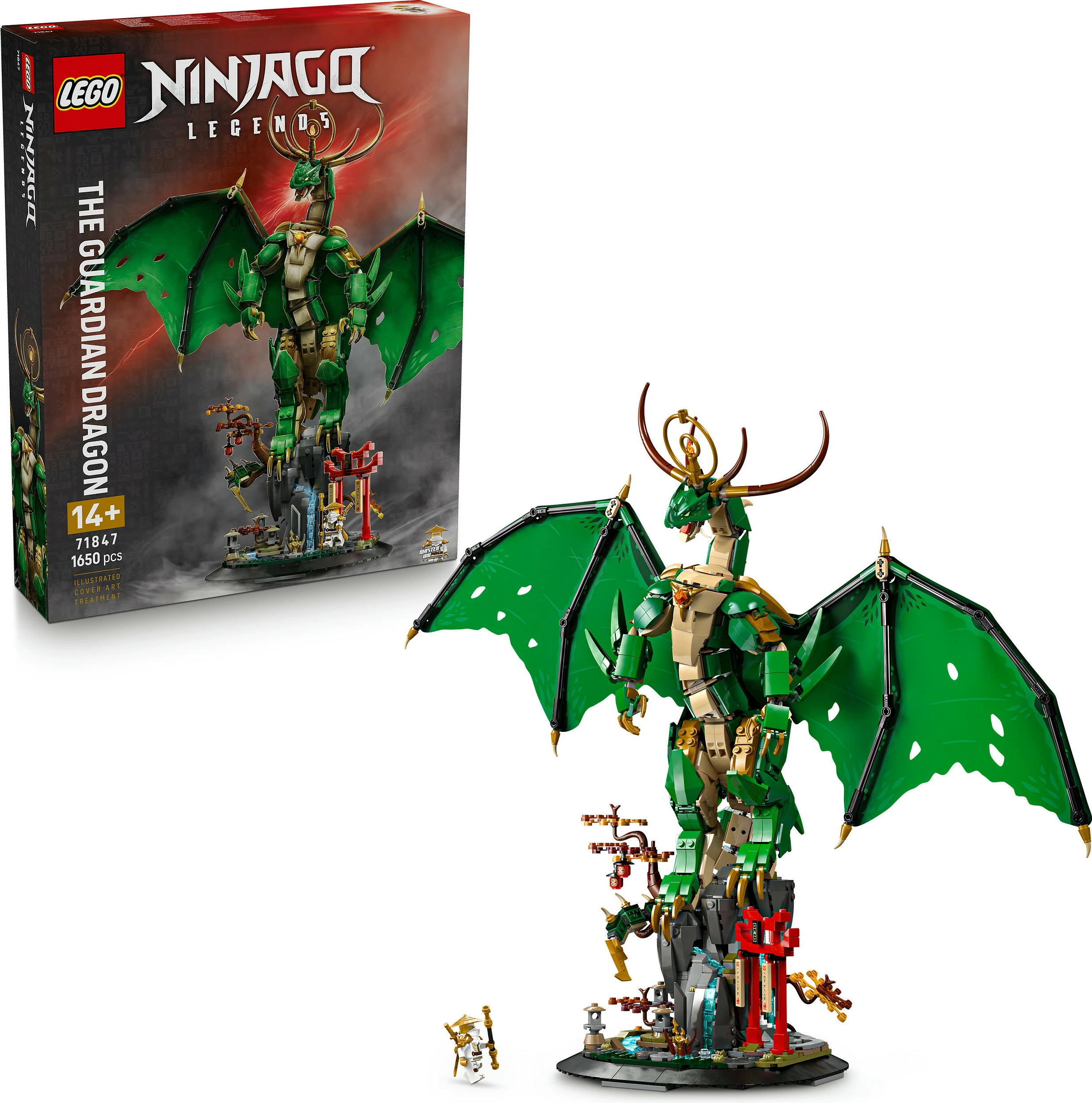 Set ndërtimi LEGO NINJAGO The Guardian Dragon 71847, 1650 copë, 14+, shumëngjyrësh