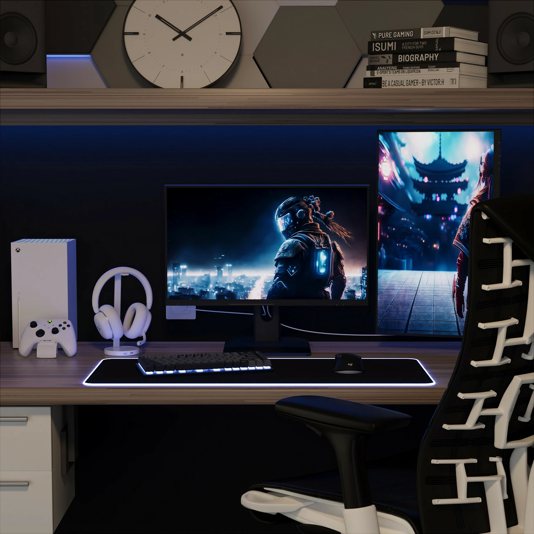 Monitor gaming JAPANNEXT FHD 23.8" IPS Full HD, 200Hz, 0.5ms, i zi