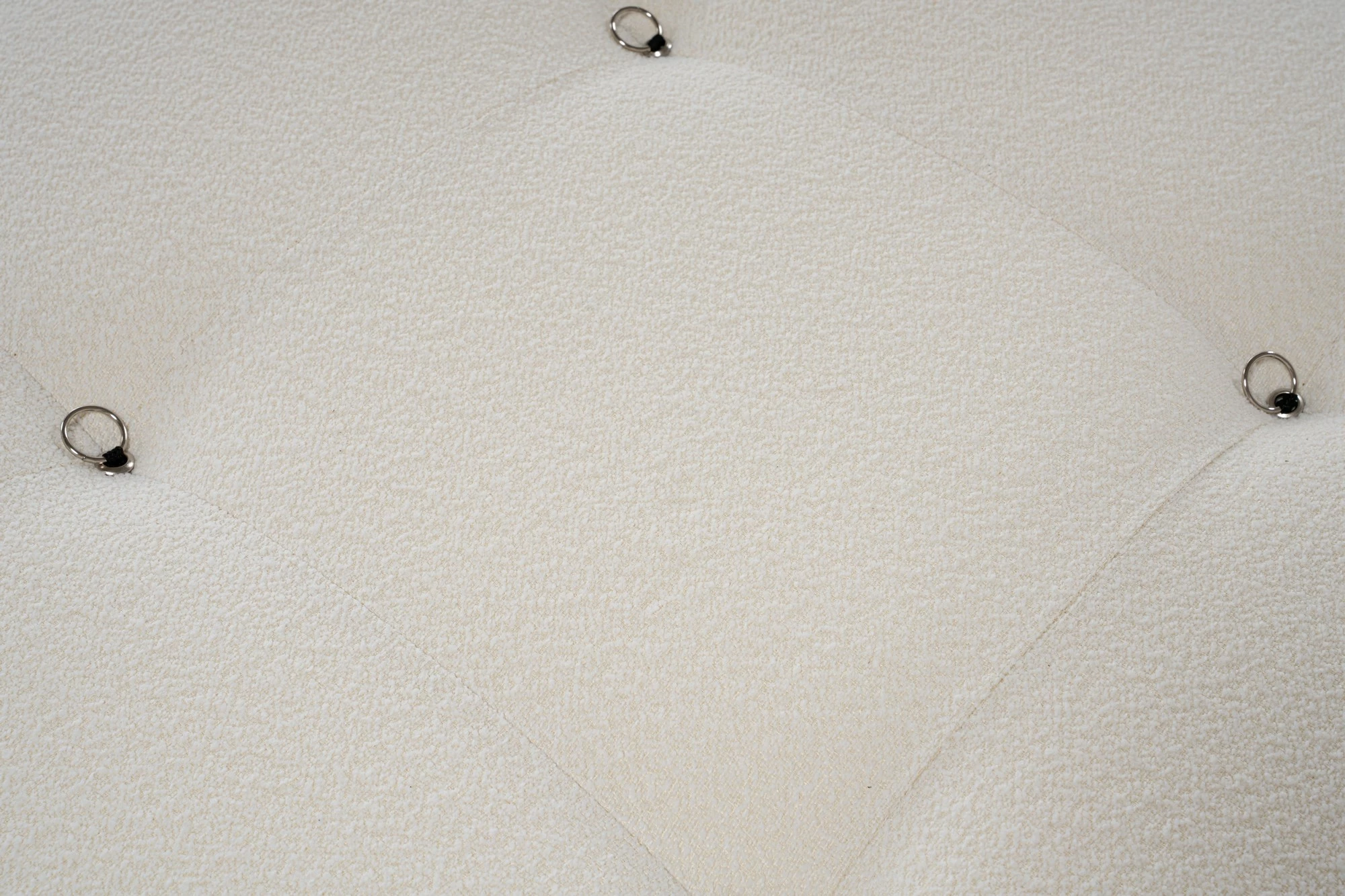 Divan treshe Atelier del Sofa, Bubble 3 vendësh, bouclette, i bardhë (3 pjesë)