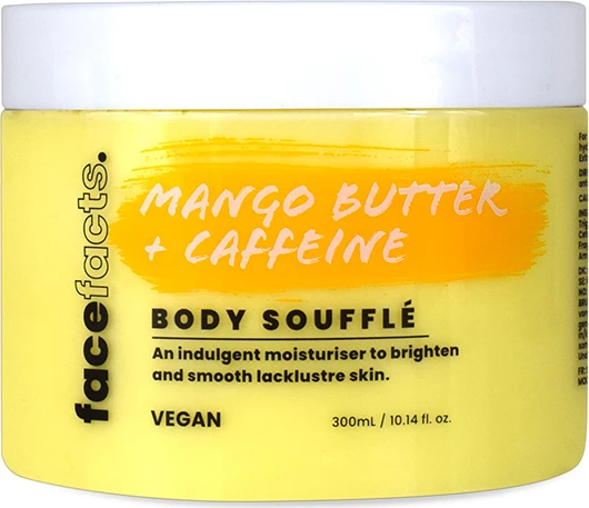 Face Facts Mango Butter + Caffeine Body Souffle Moisturiser - 300g