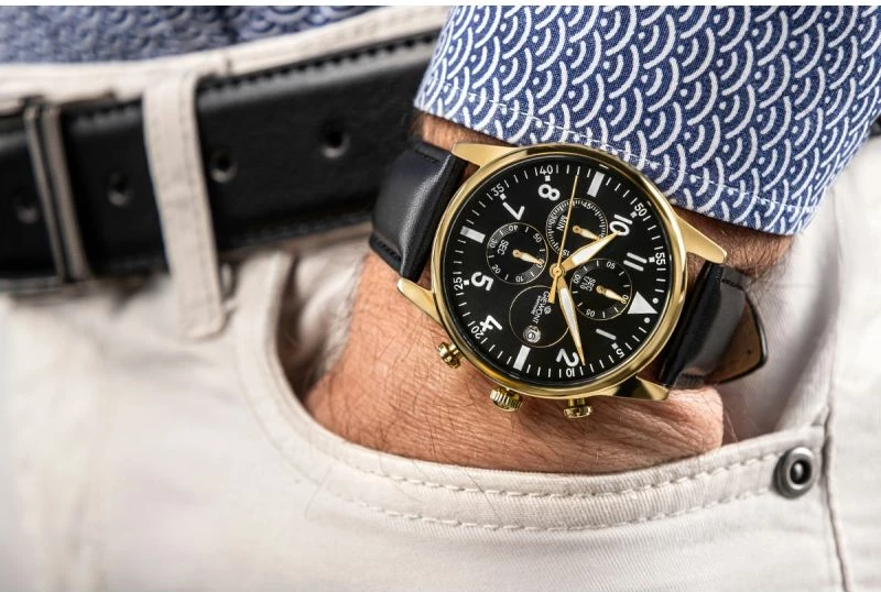 Orë dore për meshkuj Giewont, e zezë dhe e artë