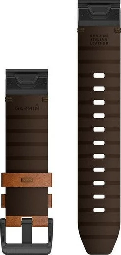 Rrip lëkure Garmin QuickFit 22 për fēnix 6/6 Pro/Sapphire, kafe