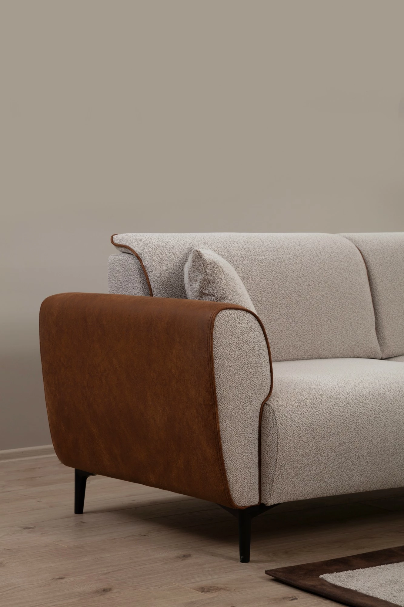 Divan 3-vendësh me shtrat, Atelier del Sofa, bezhë, kanellë