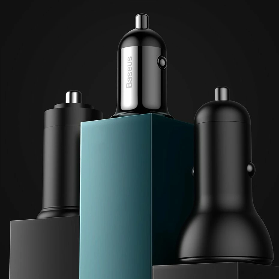 Karikues veture Baseus Grain Pro CCALLP-02, 2x USB-A, 4.8A, Bardhë
