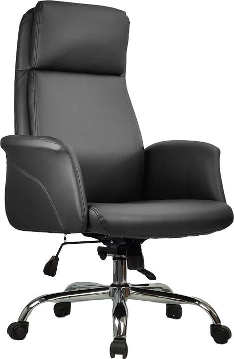 Karrige menaxheri për zyre Derjio, ngjyrë e zezë, 68x66x115cm