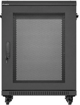 Kasë rack LANBERG 19 inch 15U, 600x600mm, e zezë, dyer të perforuara
