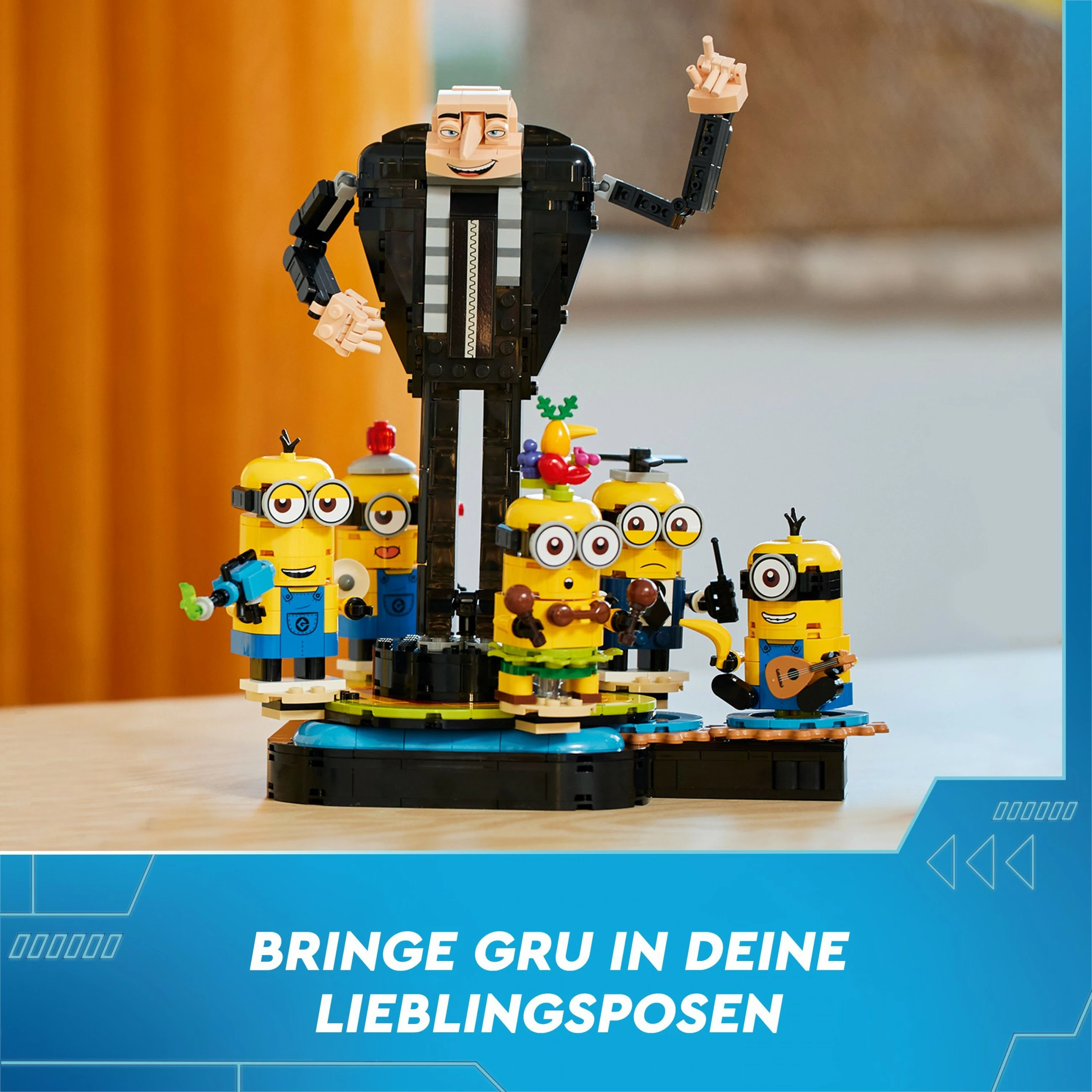 Set ndërtimi LEGO Alien Conquest Brick-Built Gru dhe Minions, 839 pjesë, 948 g