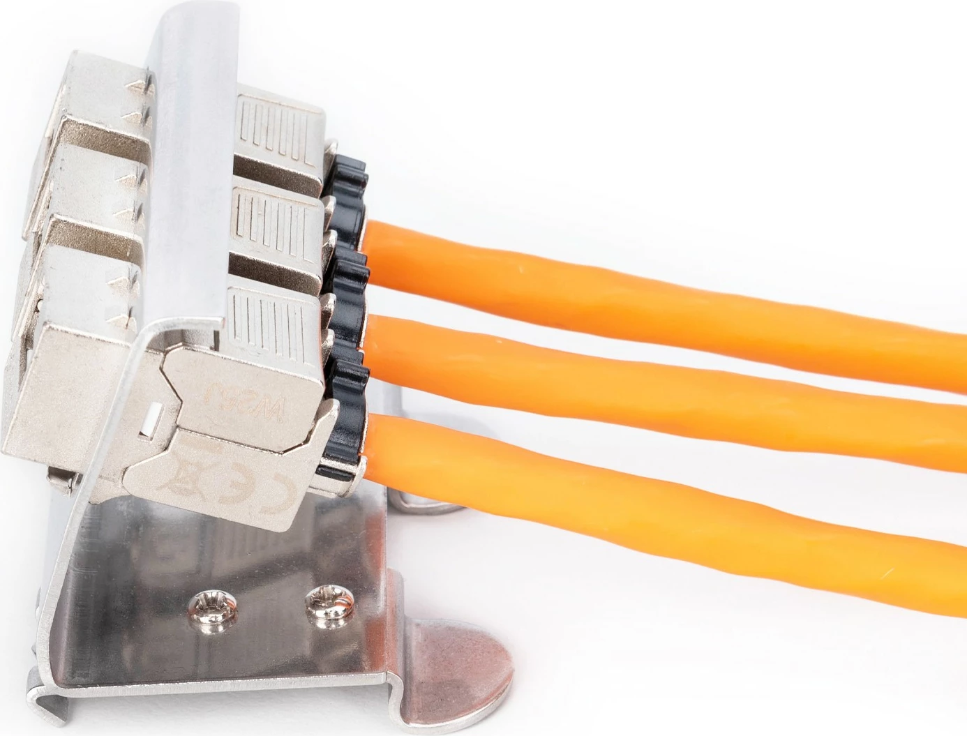 Adapter rrjeti Digitus Hutschienen për 3 Keystone, çelik inox, metallic