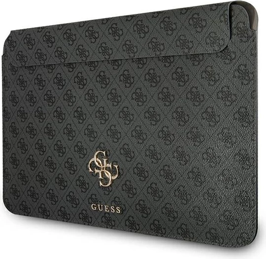 Mbështjellës laptopi Guess 4G Big Logo, 13", lëkurë sintetike, Gri