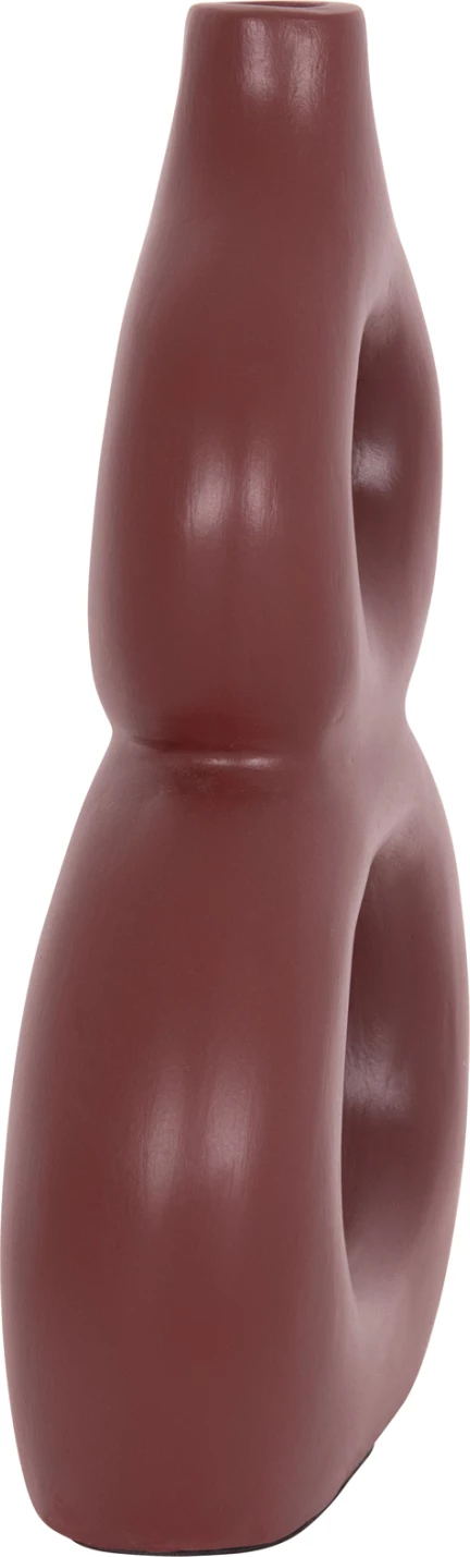 Vazo dekorative tavoline FIORIN, terrakotë, ngjyrë e kuqe maron, FH4666.03S, 21x7.5x31cm