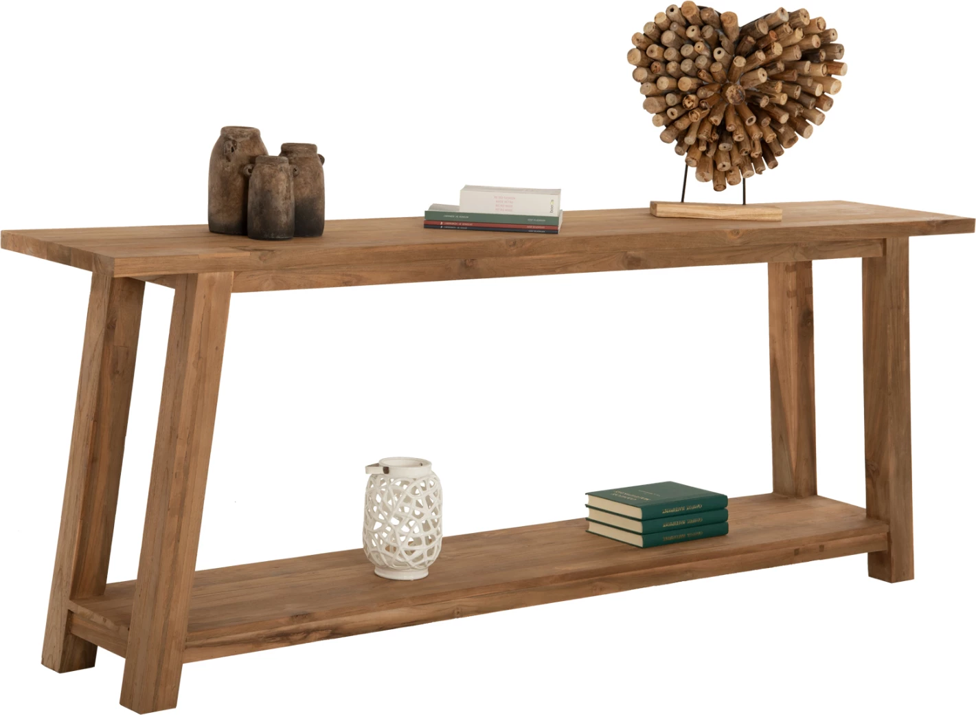 Konsol pa sirtar, dru TEAK i ricikluar, FH9554, 240x45x91 cm