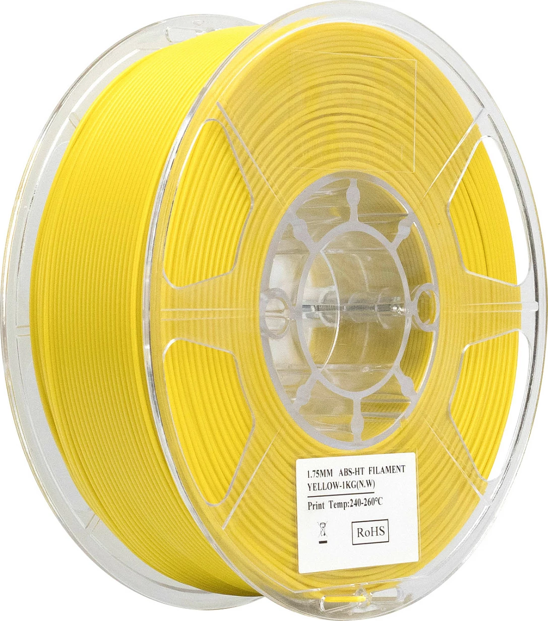 Filament 3D eSun EABS-HT, 1.75 mm, 1 kg, e verdhë