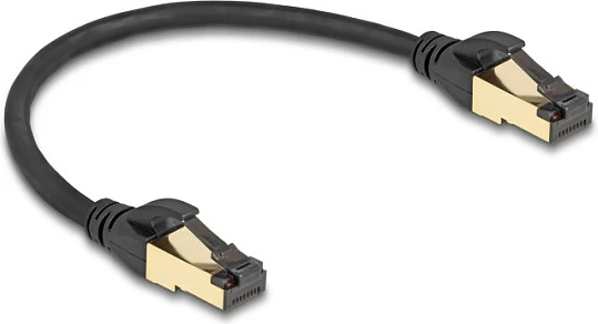 Kabllo rrjeti DeLOCK RJ45 Cat7 S/FTP 0.3m, e zezë
