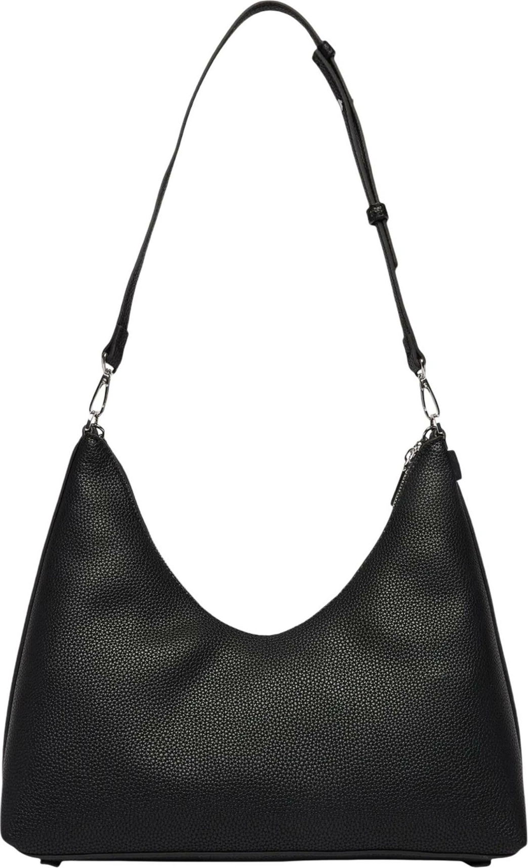 Çantë krahu për femra Calvin Klein EMBLEM HW PEBBLE LV04F3495G, e zezë