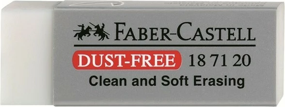 Gomë Faber-Castell Dust-Free, 1 copë, e bardhë