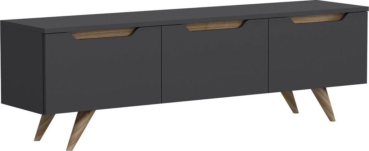 Komodë TV Hanah Home, Prag, anthracite dhe lis