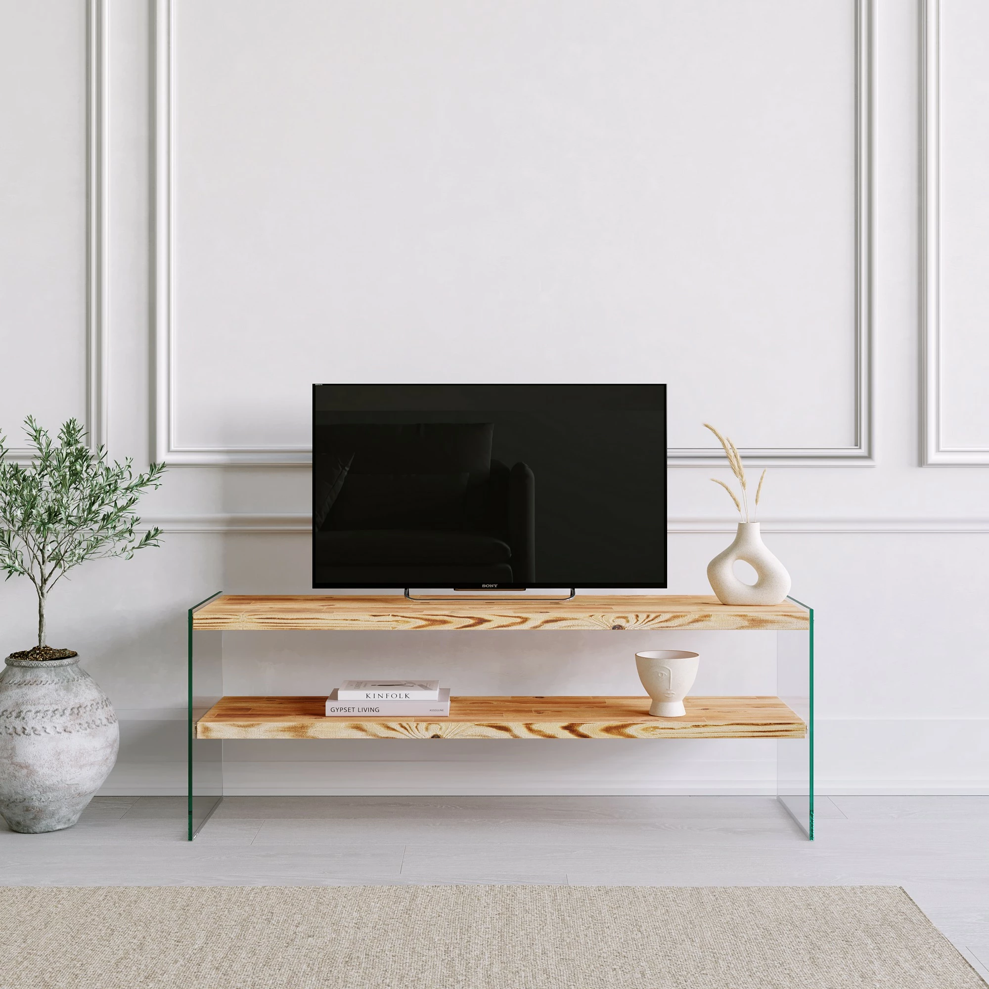 Komodë TV Hanah Home, Niagara 1004, ngjyrë lisi