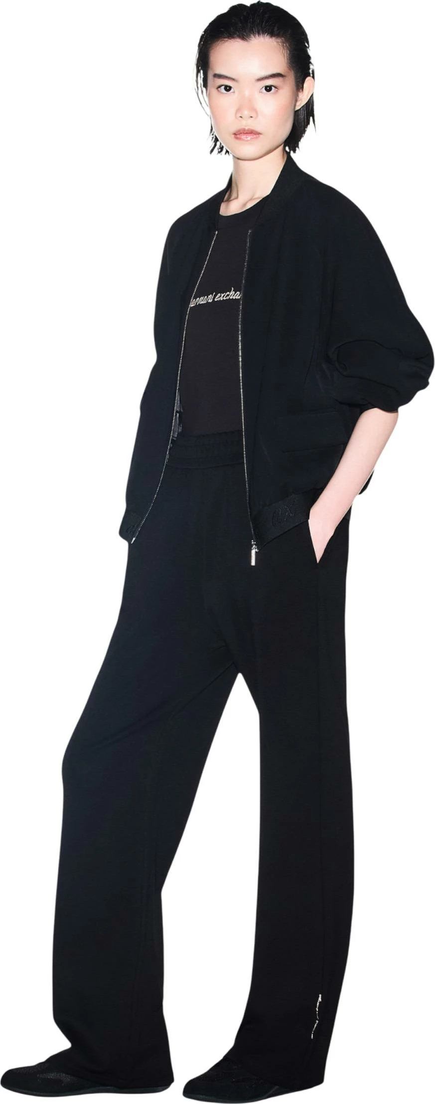 Maicë për femra Armani Exchange XW002766 AF10356, e zezë [Madhësia: M]