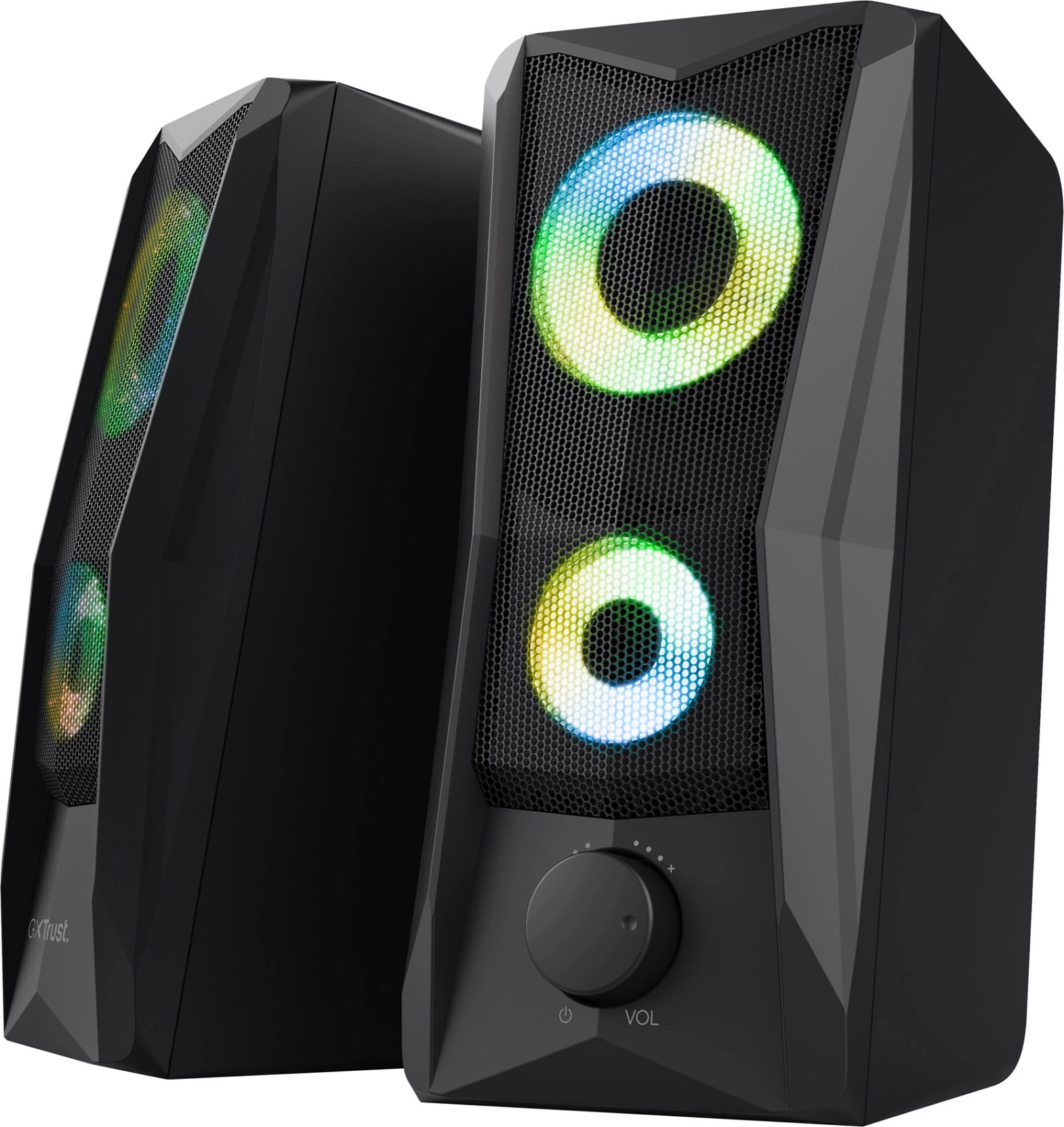 Altoparlantë Trust GXT606B Javv, 2.0, 12W RMS, AUX 3.5mm, USB, LED, i zi