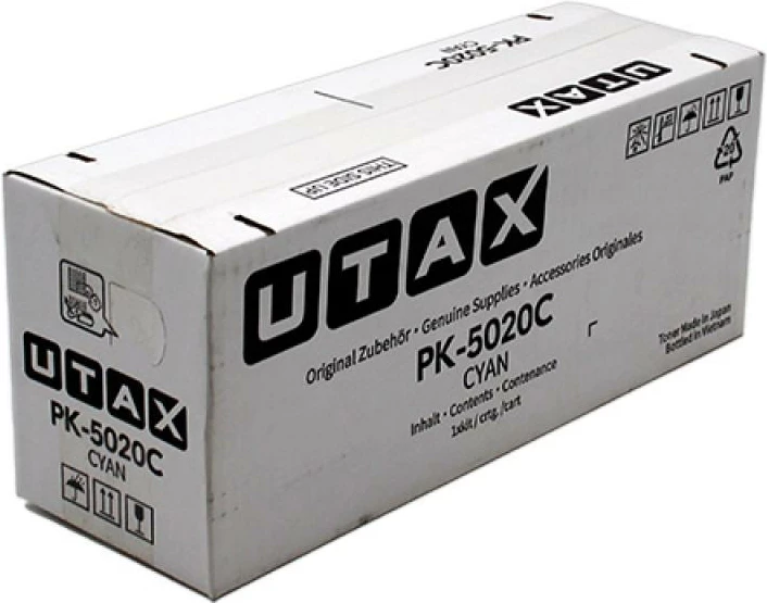 Toner, Utax, PK-5020C (1T02YJCUT0), rendiment rreth 5,000 faqe, Cyan