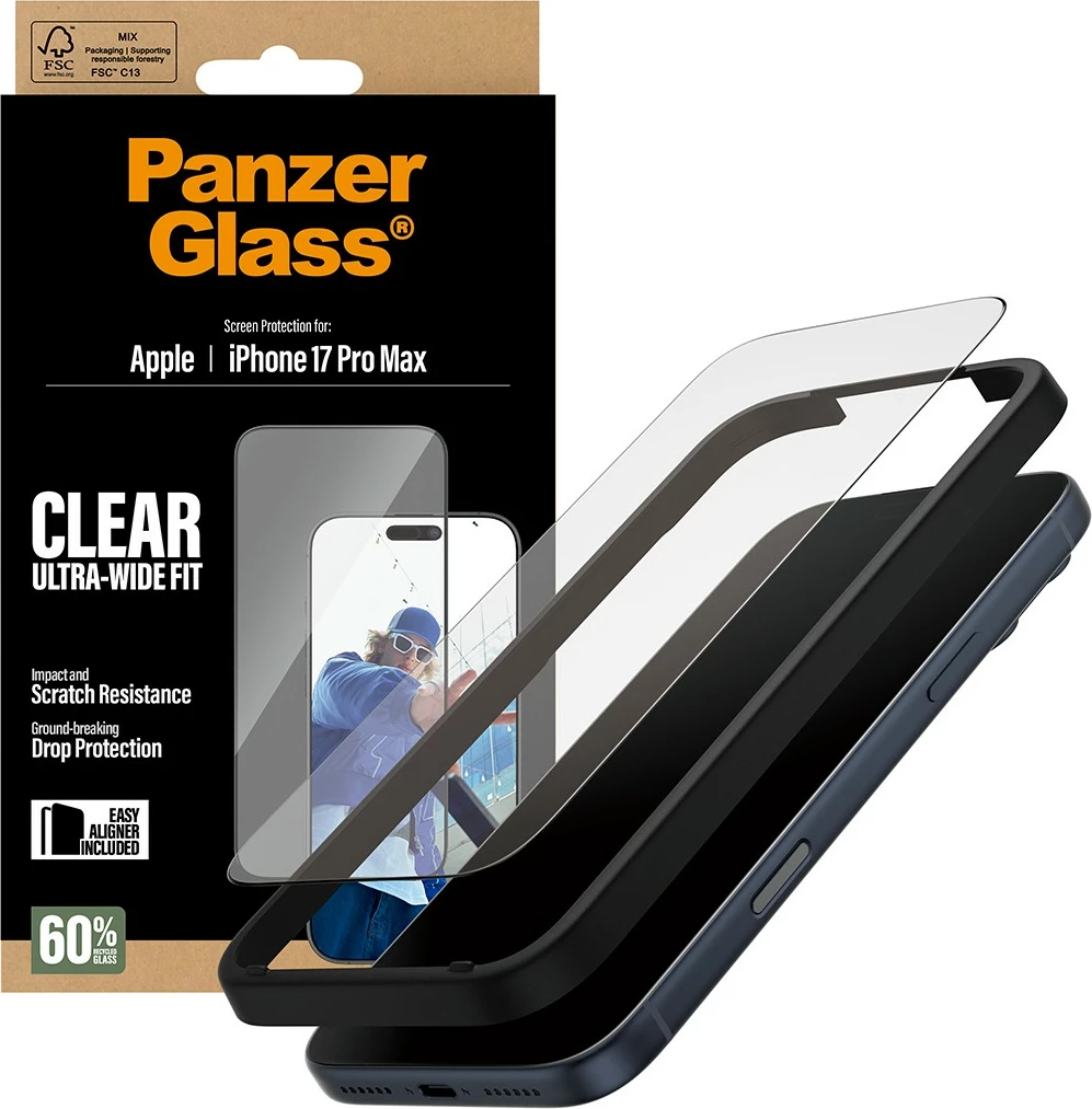 Xham mbrojtës PanzerGlass për iPhone 17 Pro Max UWF