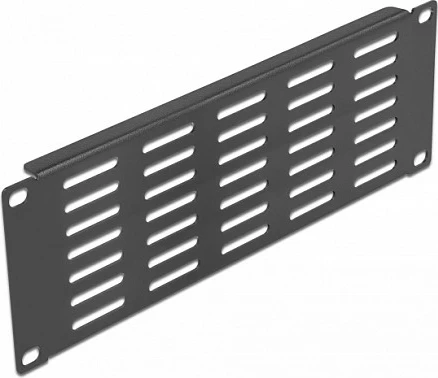 Panel i verbër me ventilim DeLOCK 10", 2U, metal, i zi