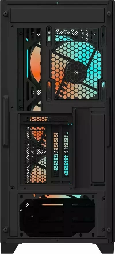 Kasë Gigabyte C301 Glass GB-C301G Midi Tower ATX/e-ATX me xham të temperuar, ARGB hub, USB Type-C, e zezë