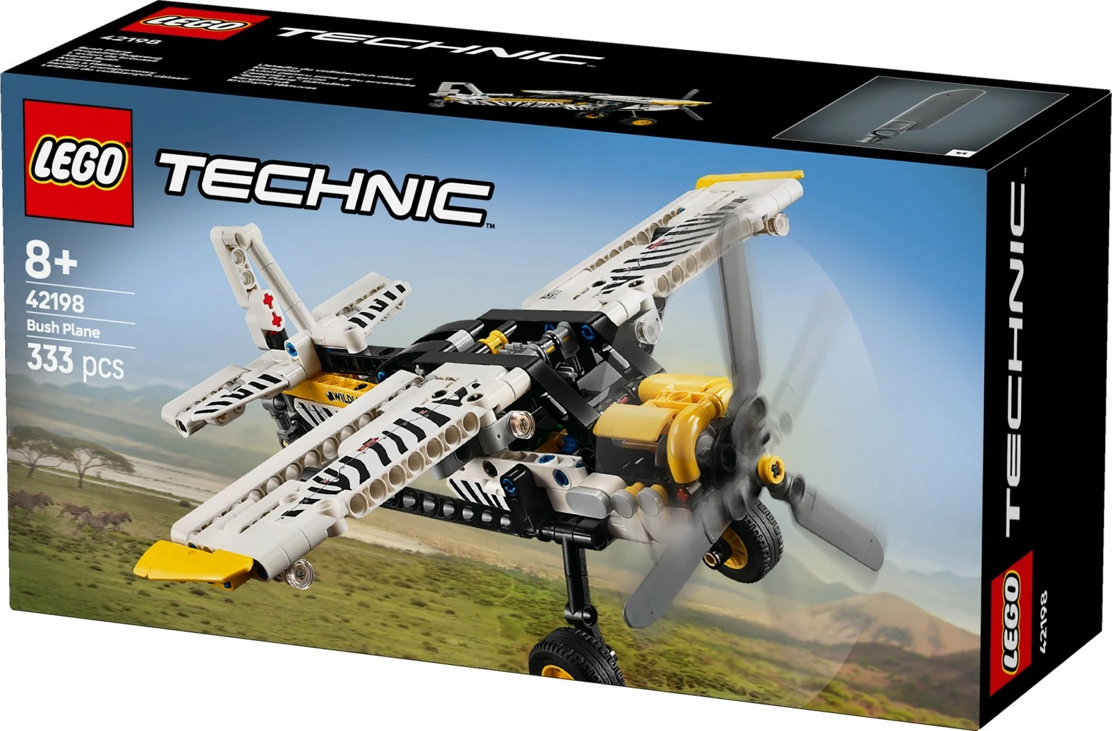 Set LEGO Technic aeroplan transportues 42198, 333 pjesë, vija zebre