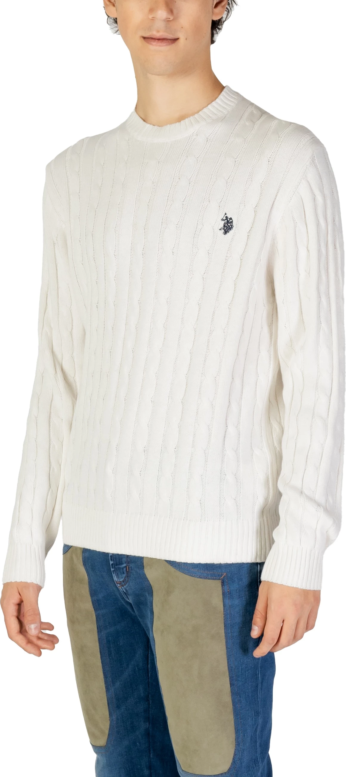 Xhemper për meshkuj U.S. Polo Assn. US40 173005, i bardhë [Madhësia: XXL]
