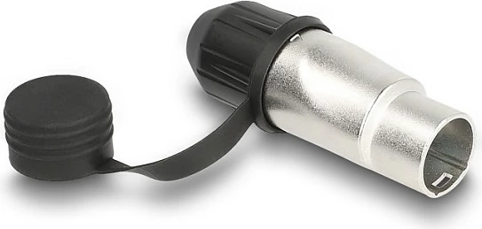 Konektor RJ45 DeLOCK Cat6A, field-terminable, IP66, me kapak mbrojtës