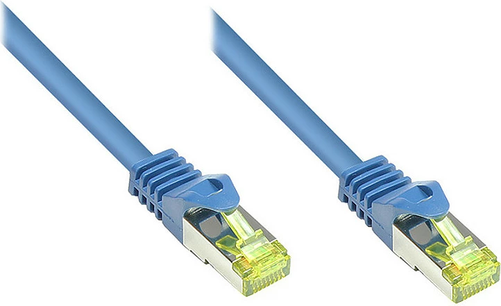 Kablë rrjeti GoodConnections Alcasa Cat7 S/FTP 0.5m, RJ-45, 10Gbps, blu