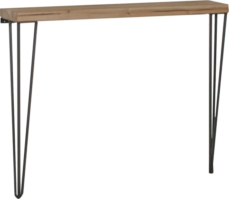 Konsolë Tetty, ngjyrë arre e zezë, 90x14x75cm