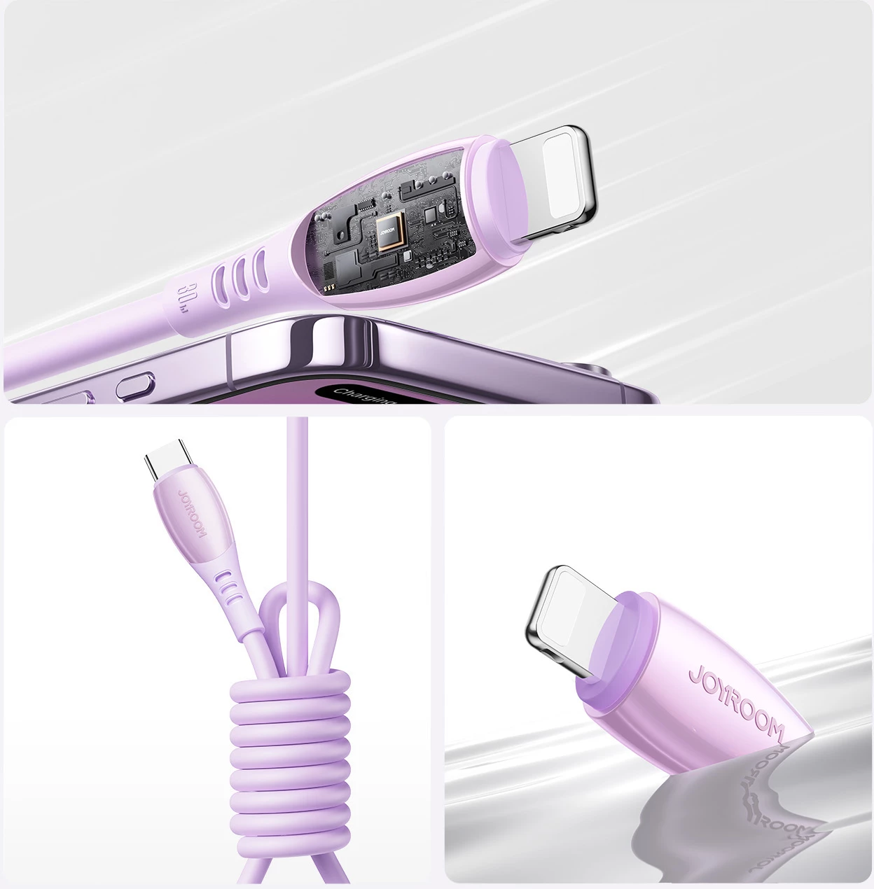Kabllo Joyroom S-A59 Vibrant Series USB-C në Lightning 1.2 m 30W, vjollcë