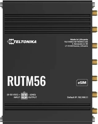 Router TELTONIKA RUTM56, Dual 5G/4G, 5 porta Gigabit, eSIM, i zi