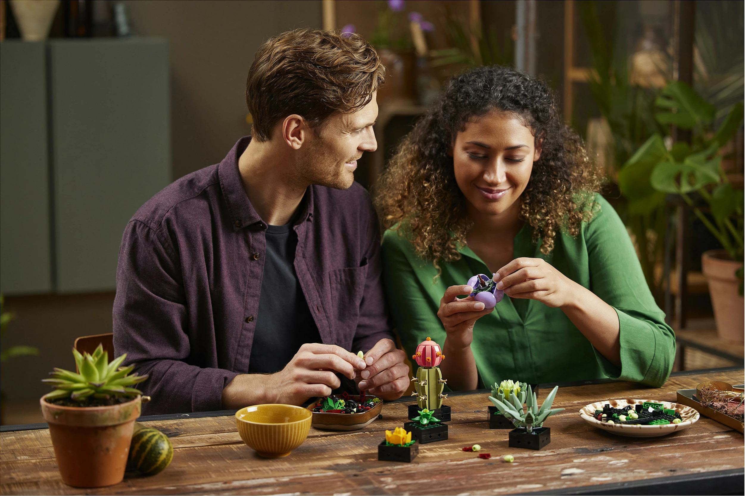 Set ndërtimi LEGO Botanicals Succulents 10309, 771 copë, 18+, multikolor