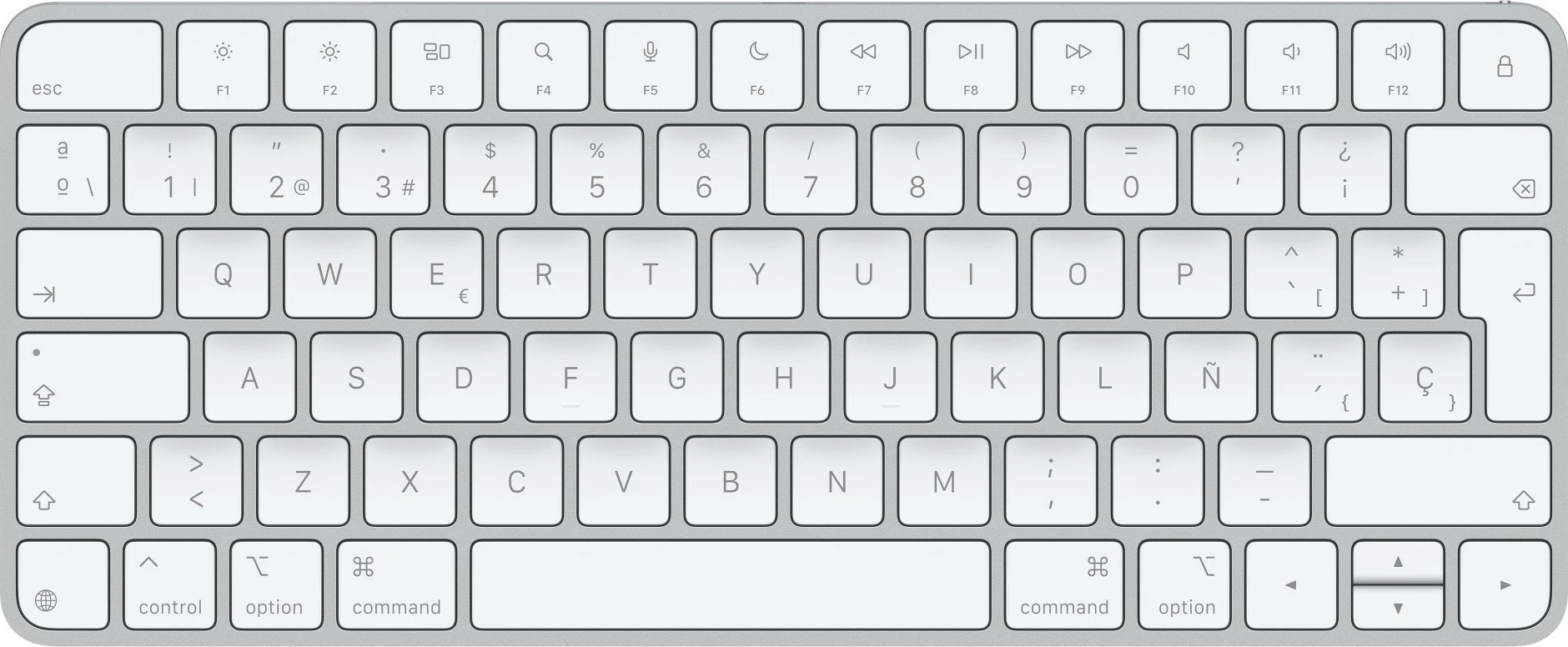 Tastierë Apple Magic, Wired & Wireless, USB + Bluetooth, QWERTY, Bardhë